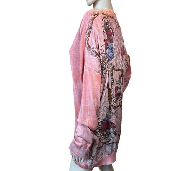 Vintage Designer Italy Silk Cashmere Cardigan Sweater Art-to-Wear Equestrian - Picture 5 of 16